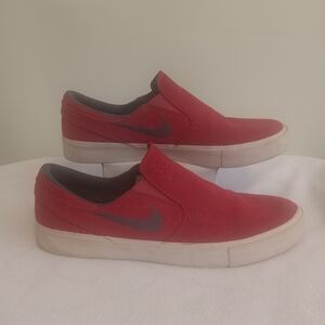 Nike Mens SB Zoom Stefan Janoski Burgandy and Black Slip-On Sneakers Sz 10.5